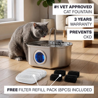Petivano Cat Water Fountain